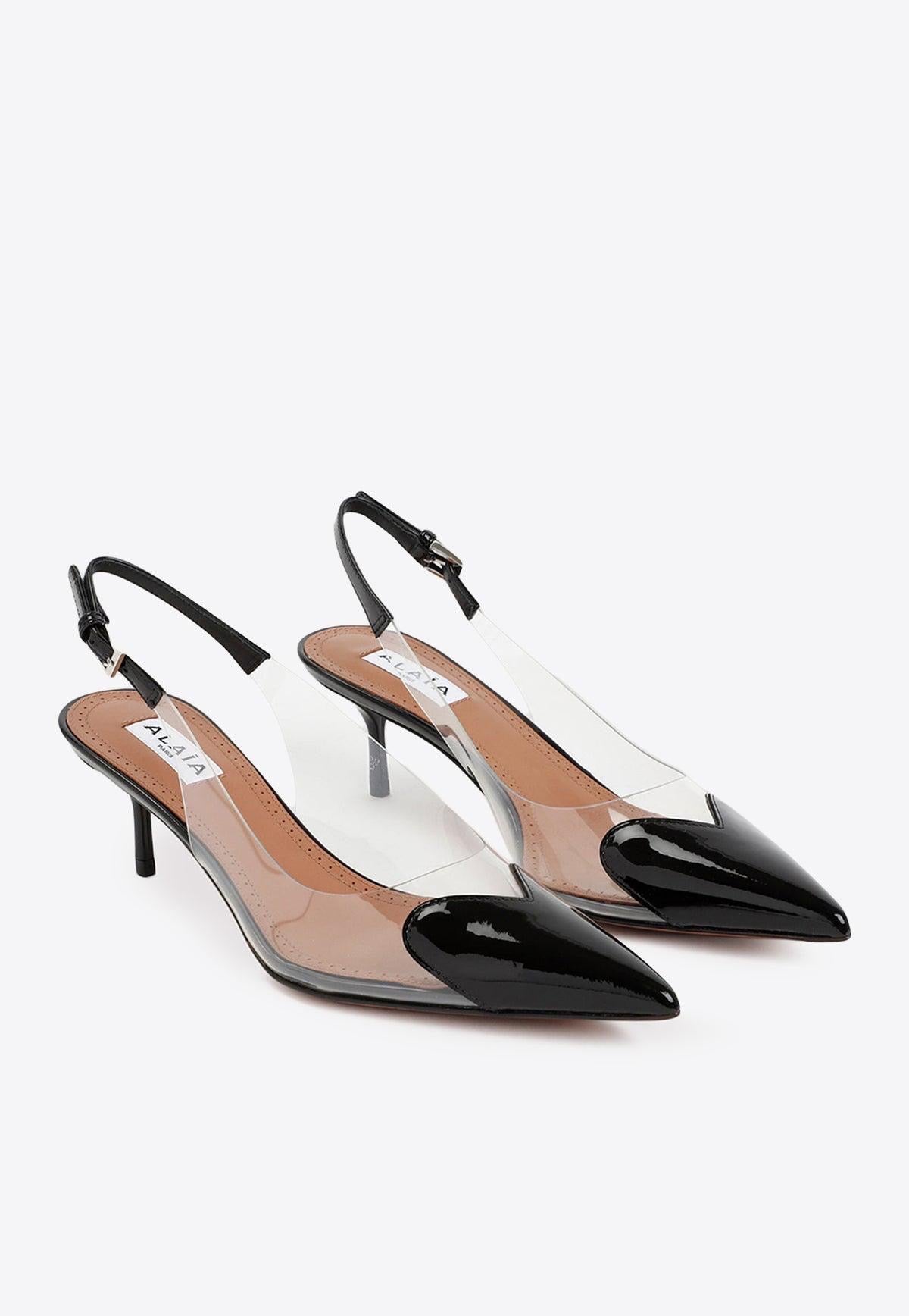 ALAIA Women’s 55 Slingback Mules – Black