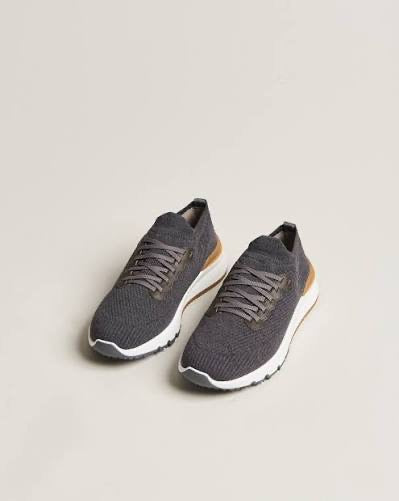 Brunello Cucinelli Men’s BC Sneakers – Dark Grey