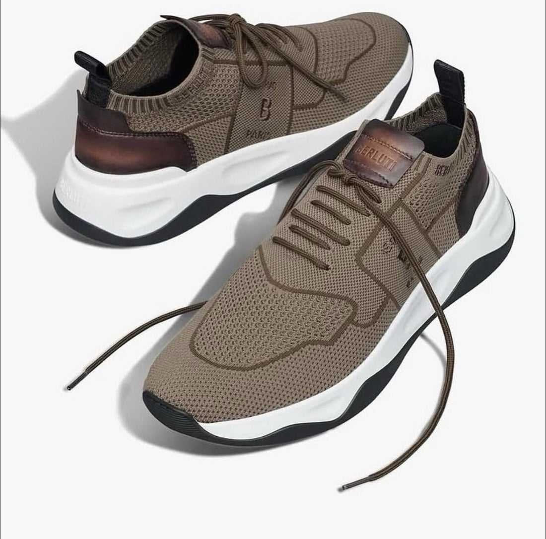 Berluti Men’s BI Shadow Sneakers – Brown