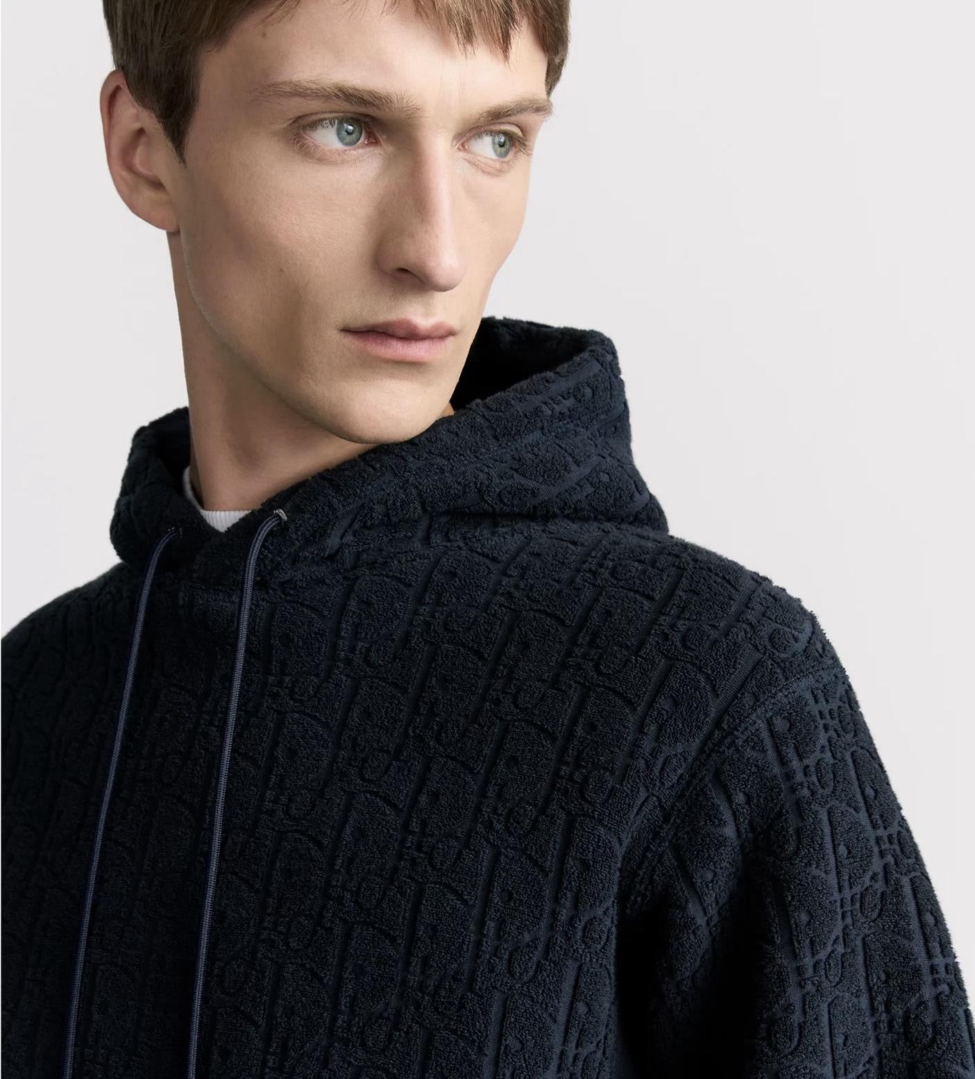 Christian Dior Dior Oblique Relaxed Fit Hoodie – Blue