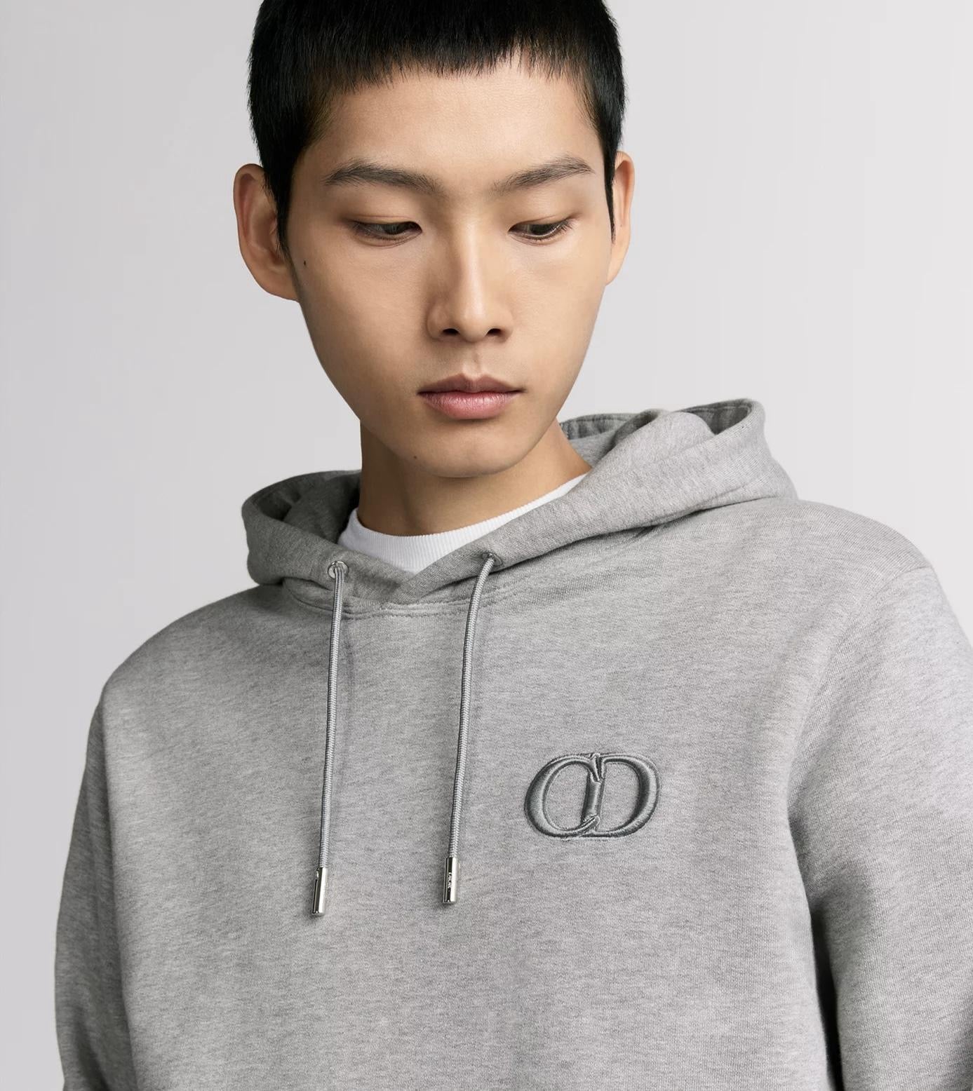 Christian Dior CD Icon Hooded Sweatshirt – Grey