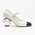 CHANEL Women’s Mary Janes Heels – White