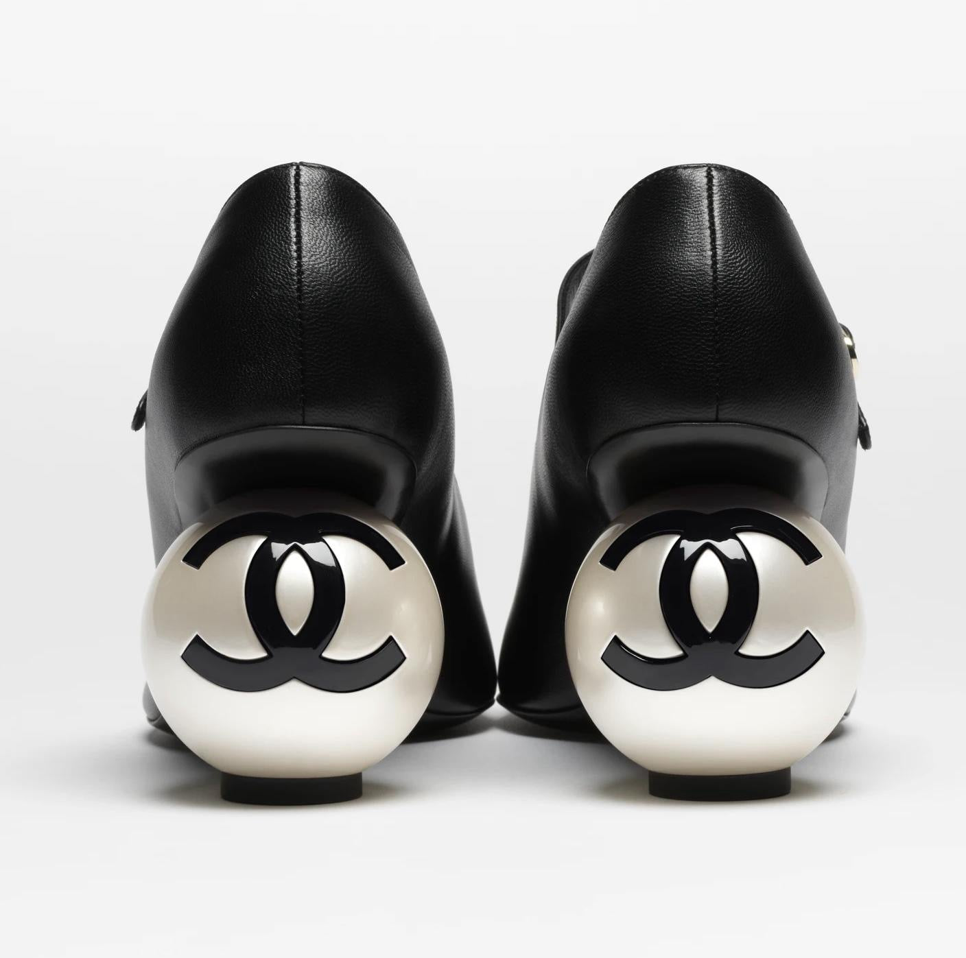 CHANEL Women’s Mary Janes Heels – Black