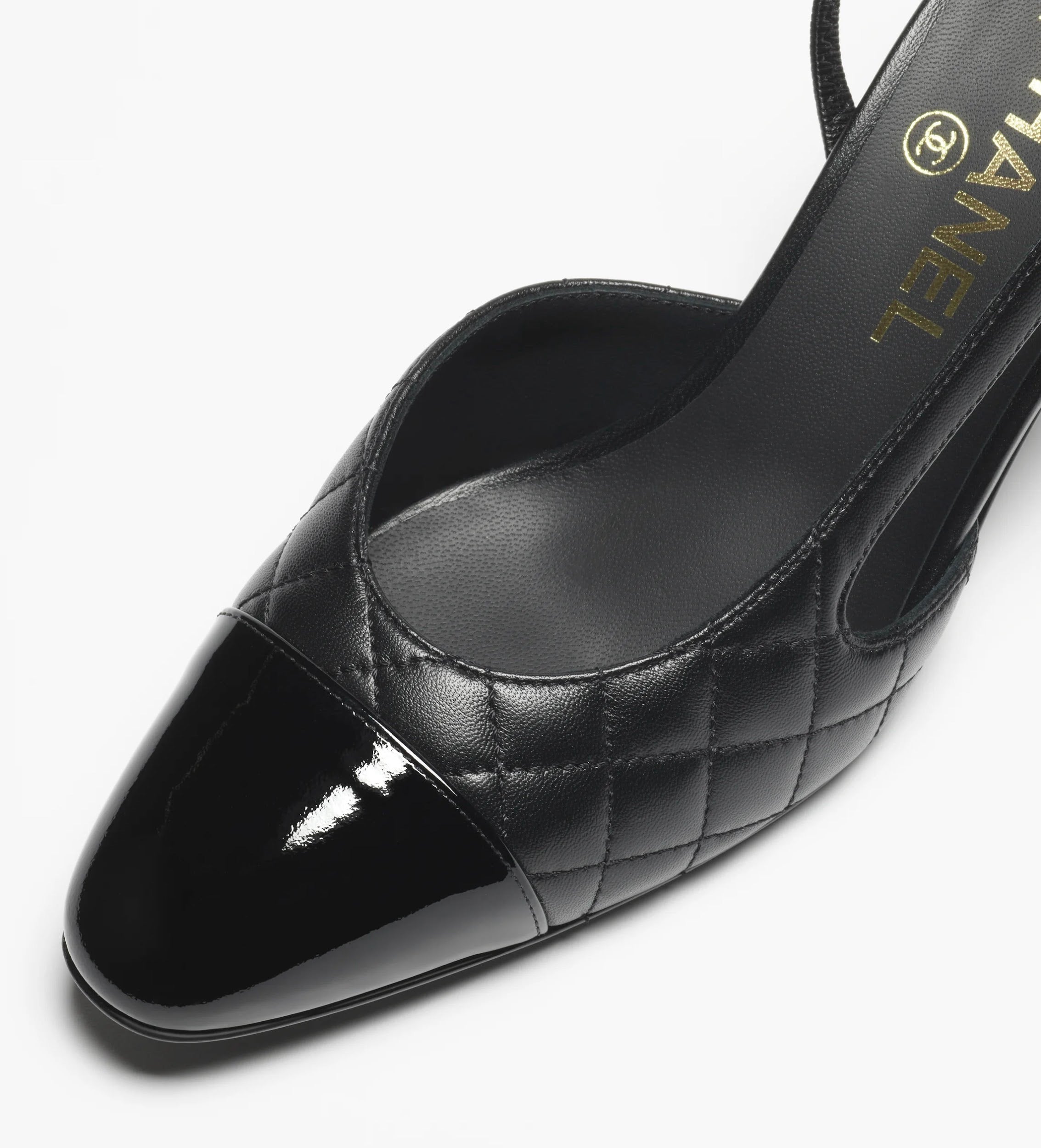 CHANEL Women’s Slingback Heels – Black