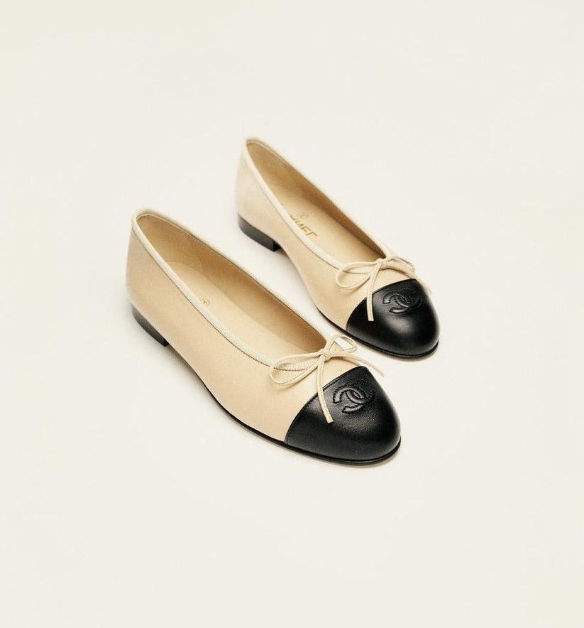 CHANEL Women’s Ballet Flats – Beige