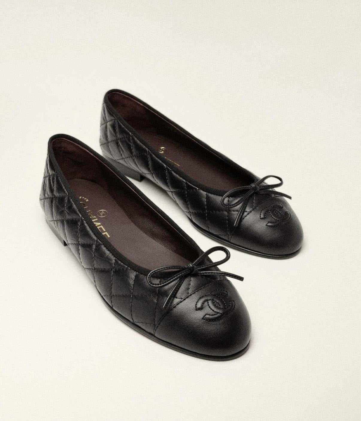 CHANEL Women’s Ballet Flats – Black