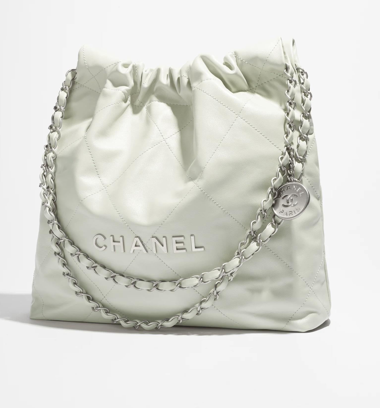 CHANEL Women’s Chanel 22 Small Hand Bag – White