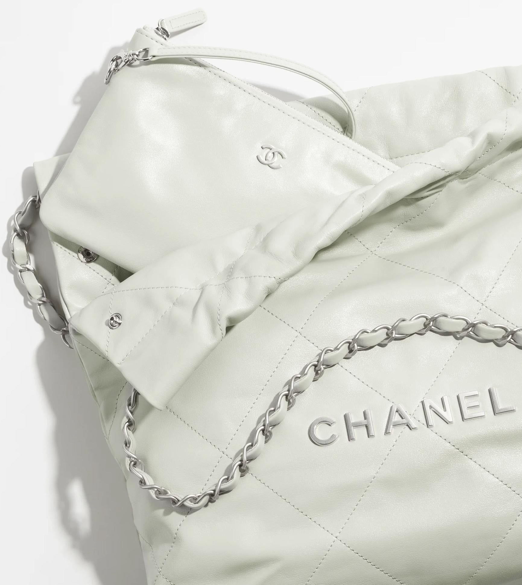CHANEL Women’s Chanel 22 Small Hand Bag – White