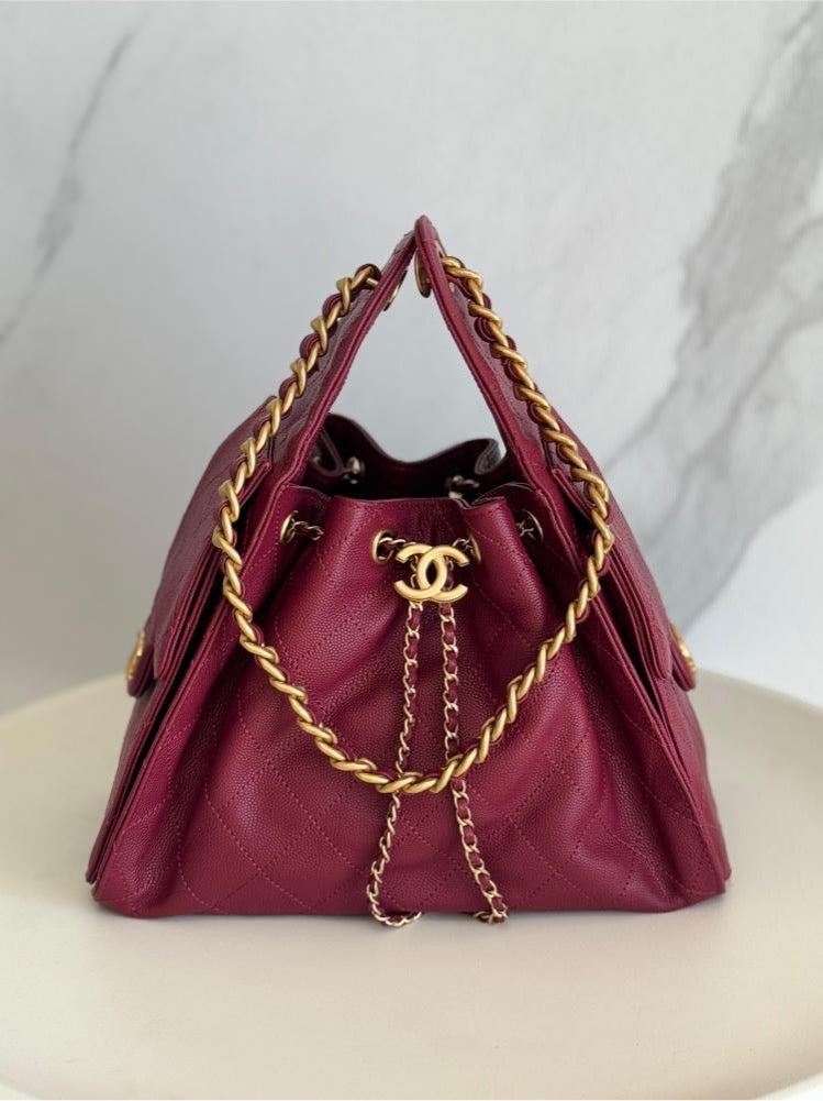 CHANEL Women’s Chanel 25 Small Hand Bag – Red