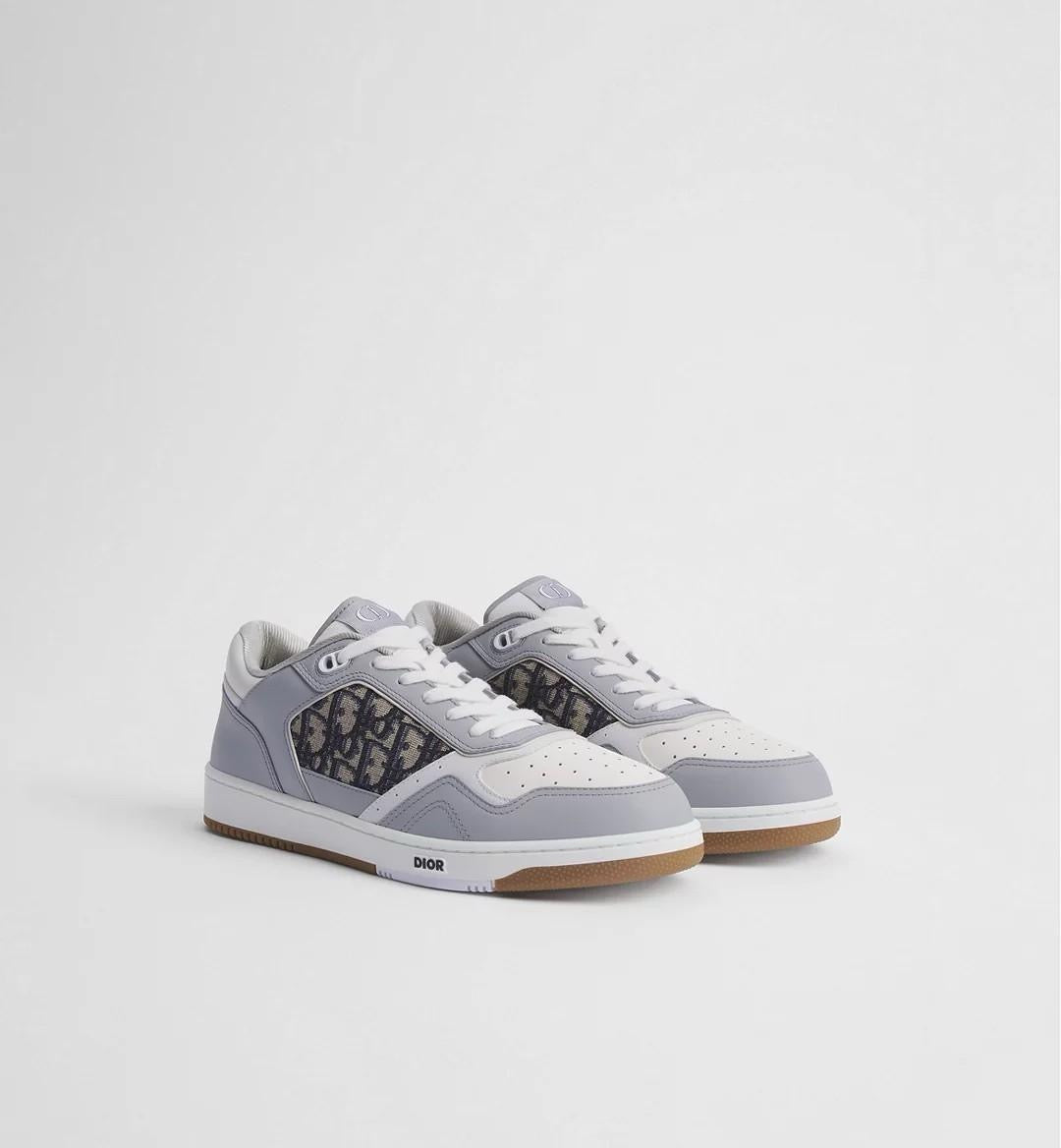 Dior B27 Low Top Sneakers – Grey & White
