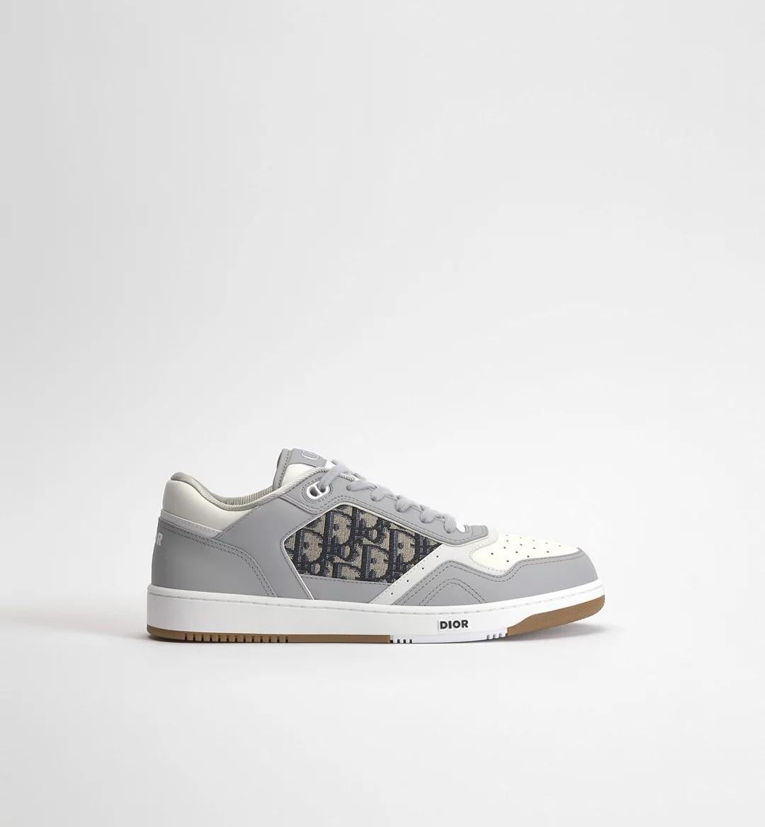 Dior B27 Low Top Sneakers – Grey & White