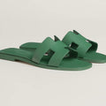 Hermes Women’s Oran Sandals – Green
