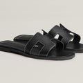 Hermes Women’s Oran Sandals – Black