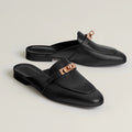 Hermes Women’s OZ Mules Rose Gold – Black