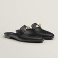 Hermes Women’s OZ Mules Gold – Black