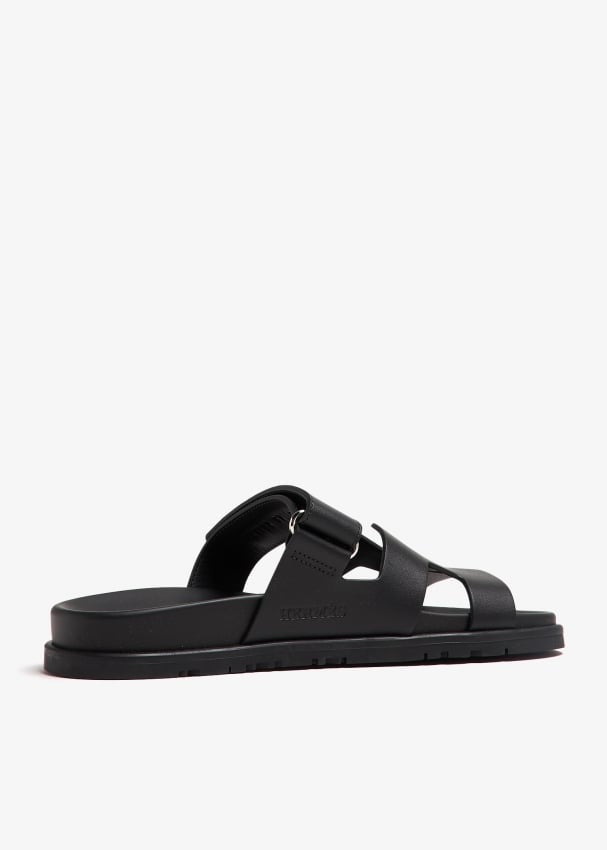 Hermes Chypre Sandals – Black