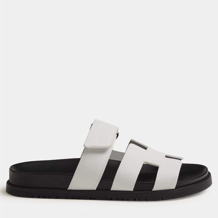 Hermes Chypre Sandals – White