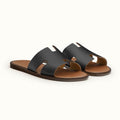 Hermes Men’s Izmir Sandals – Brown & Black