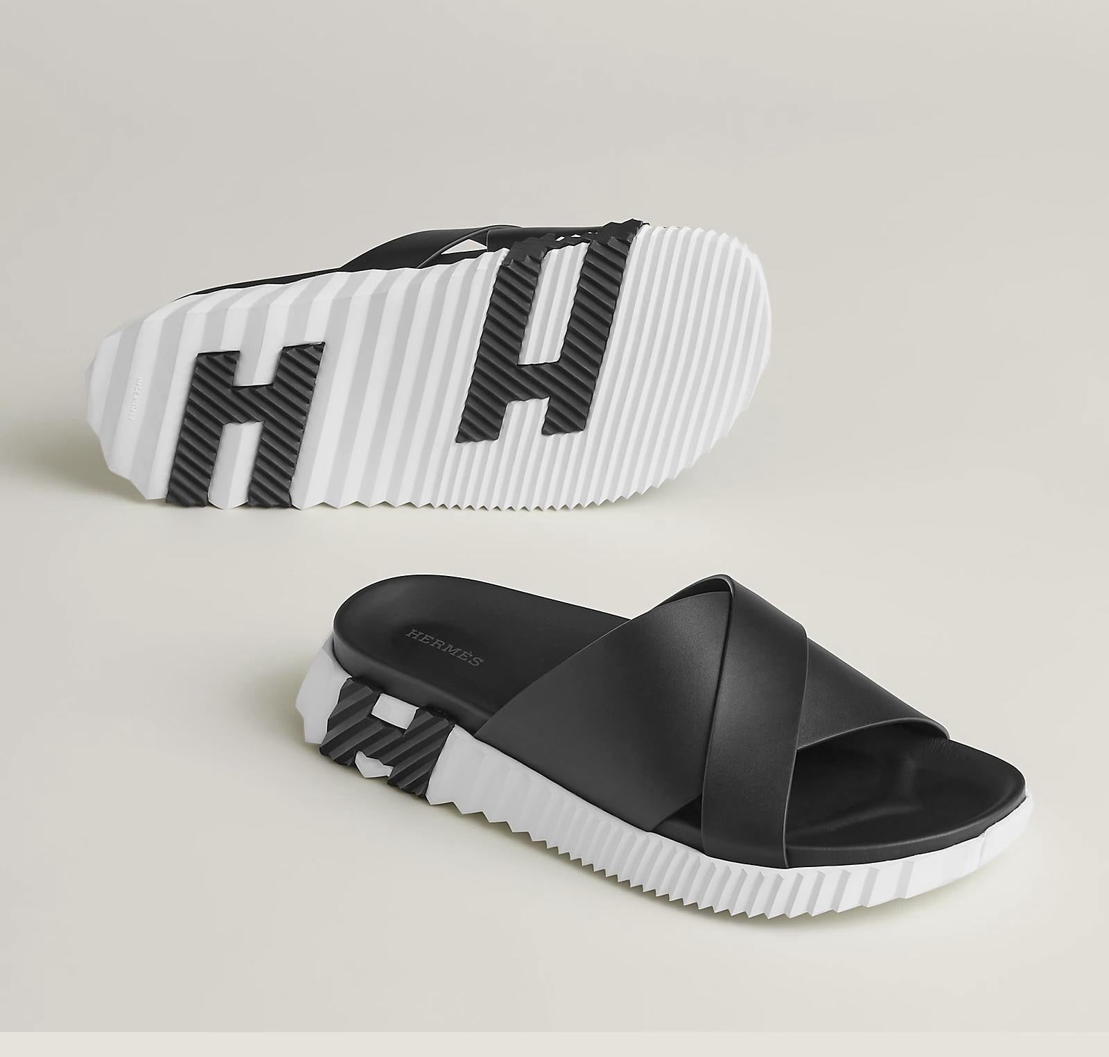 Hermes Men’s Infra Sandals – Black