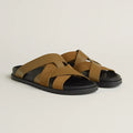 Hermes Kazimir Sandal Brown