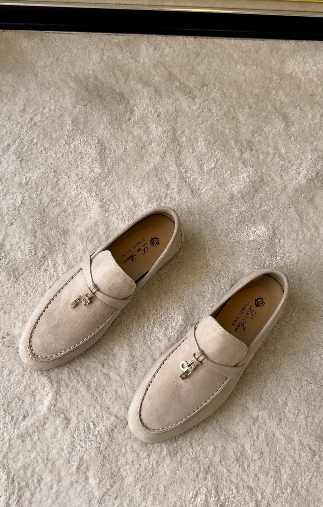 Loro Piana Women’s Summer Charms Walk Loafers – Beige
