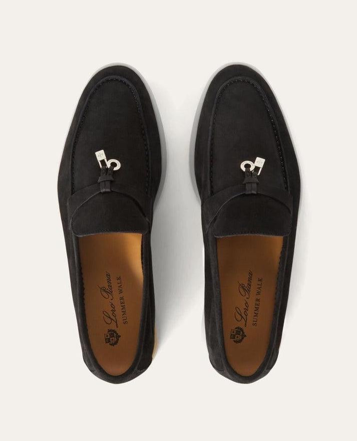 Loro Piana Women’s Summer Charms Walk Loafers – Black