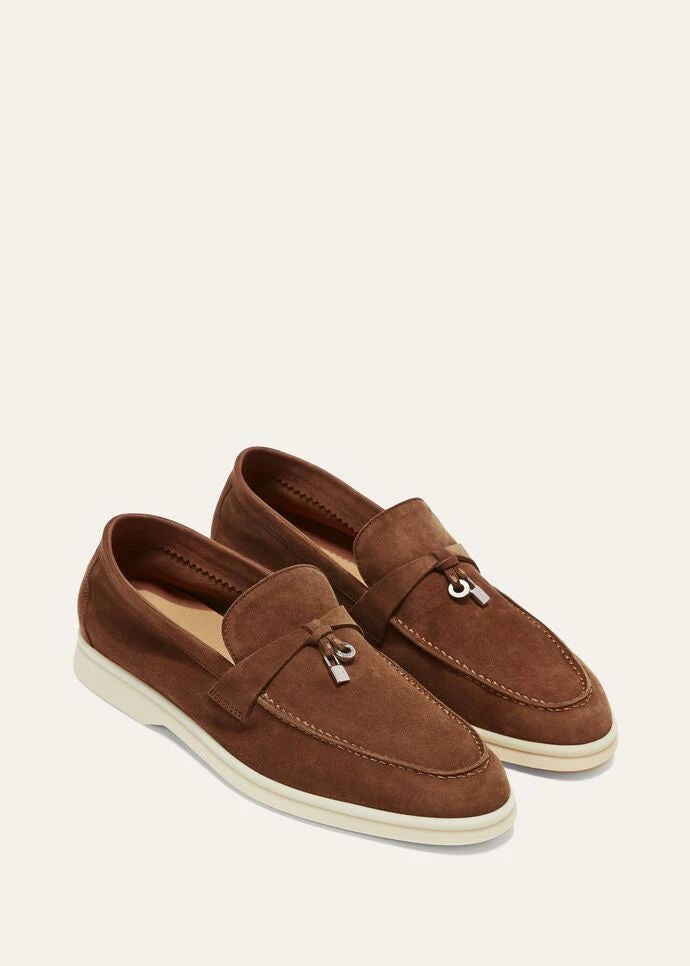 Loro Piana Women’s Summer Charms Walk Loafers – Brown