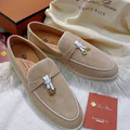 Loro Piana Women’s Summer Charms Walk Loafers – Beige