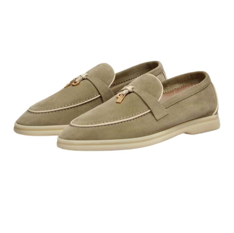 Loro Piana Women’s Summer Charms Walk Loafers – Green