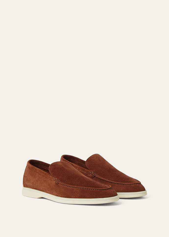 Loro Piana Men’s Summer Walk Loafers – Camel