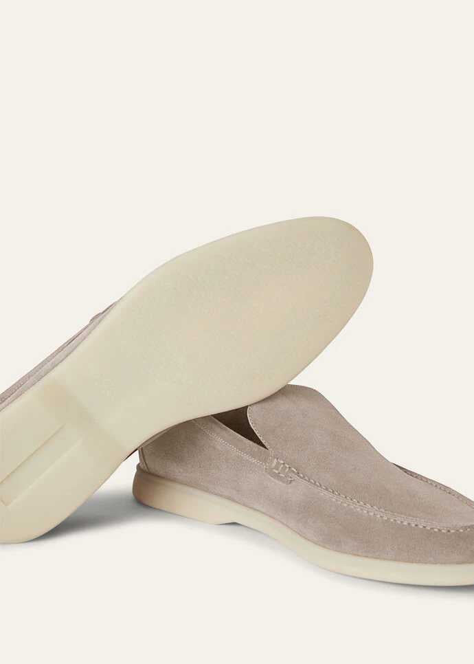 Loro Piana Men’s Summer Walk Loafers – Beige