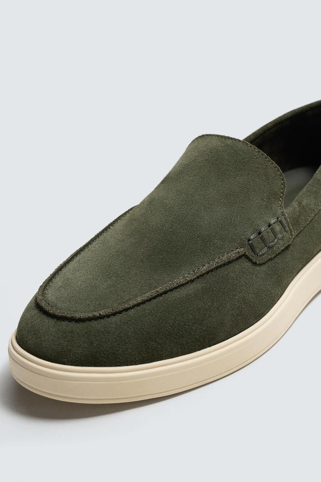 Loro Piana Men’s Summer Walk Loafers – Dark Green