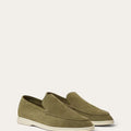 Loro Piana Men’s Summer Walk Loafers – Army Green