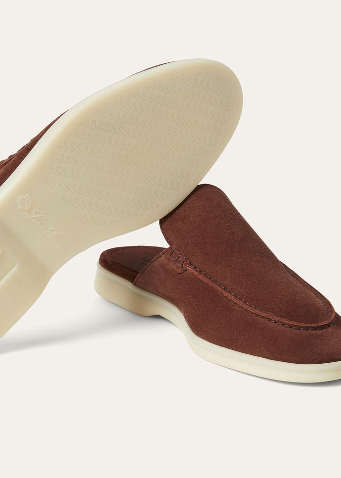 Loro Piana Men’s Babouche Walk Loafers – Brown