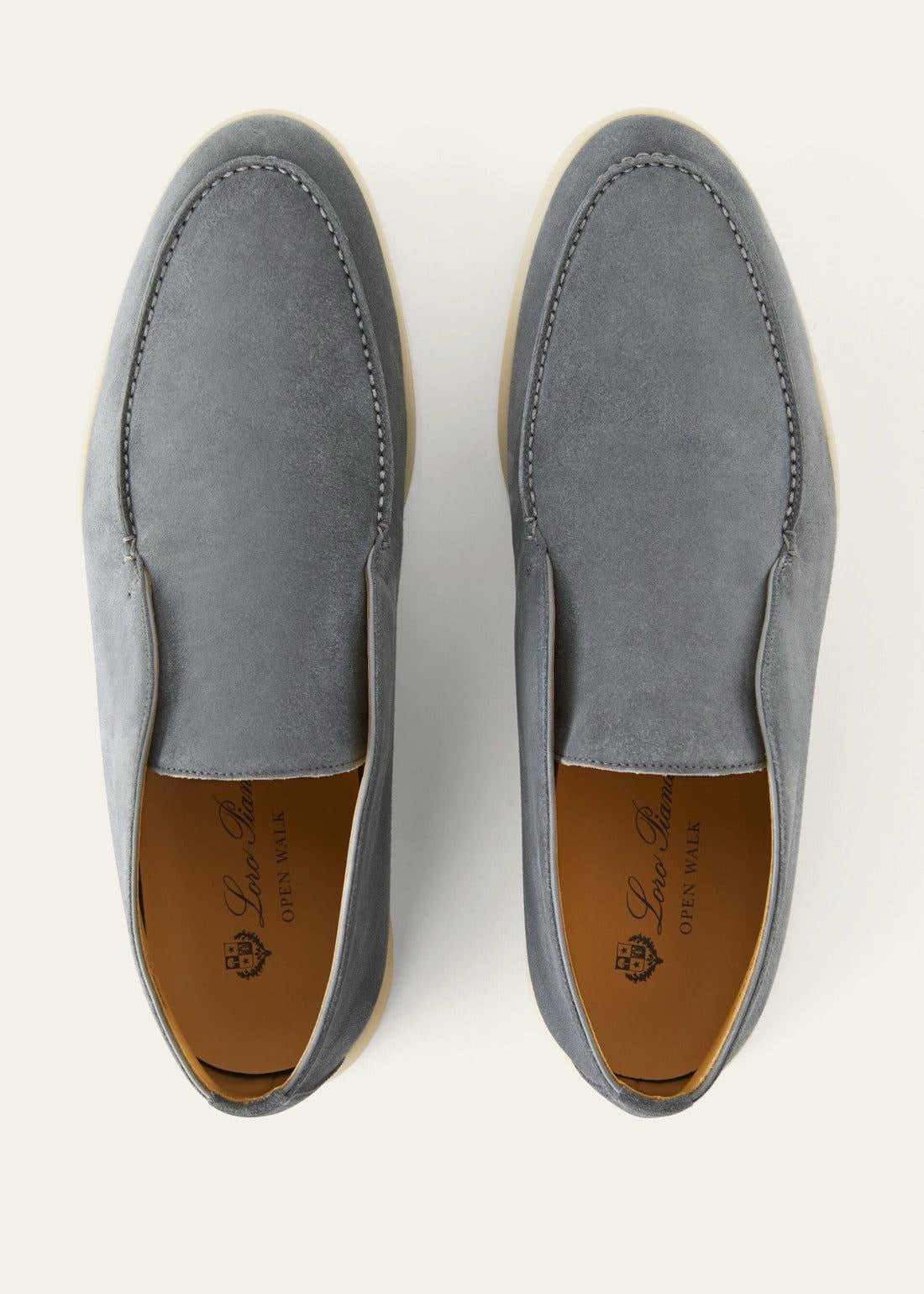 Loro Piana Men’s Open Walk Suede Ankle Boots – Grey