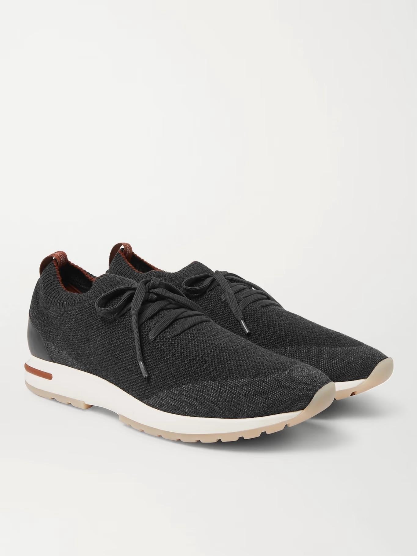 Loro Piana Men’s 360 LP Flexy Walk Sneakers – Dark Grey