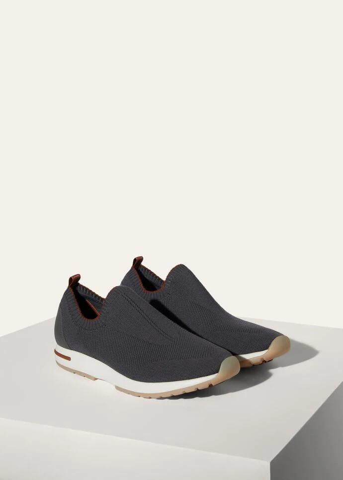 Loro Piana Men’s 360 LP Flexy Walk Sneakers – Black