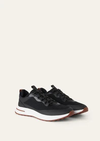 Loro Piana Men’s Week End Walk Sneakers – Black