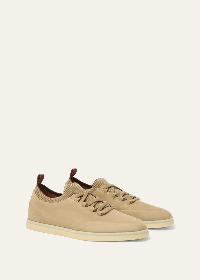 Loro Piana Men’s Soho Walk Sneakers – Beige