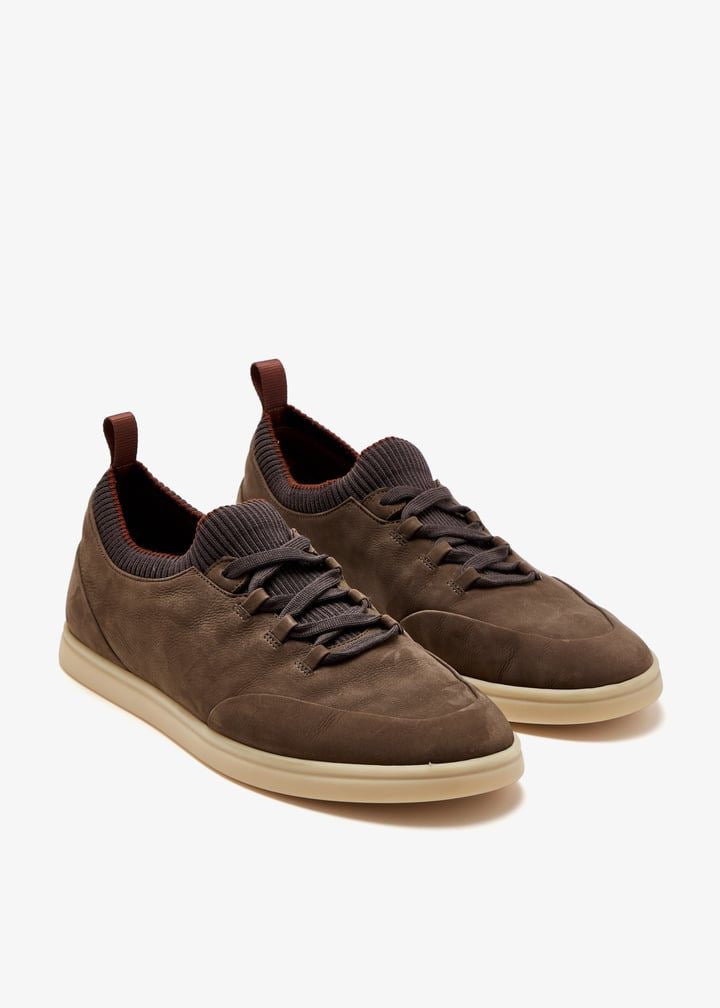 Loro Piana Men’s Soho Walk Sneakers – Coffee