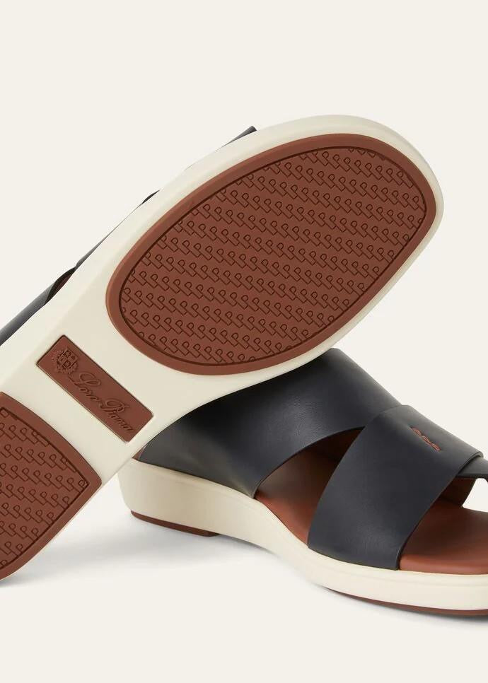 Loro Piana Men’s Palm Sandals – Blue