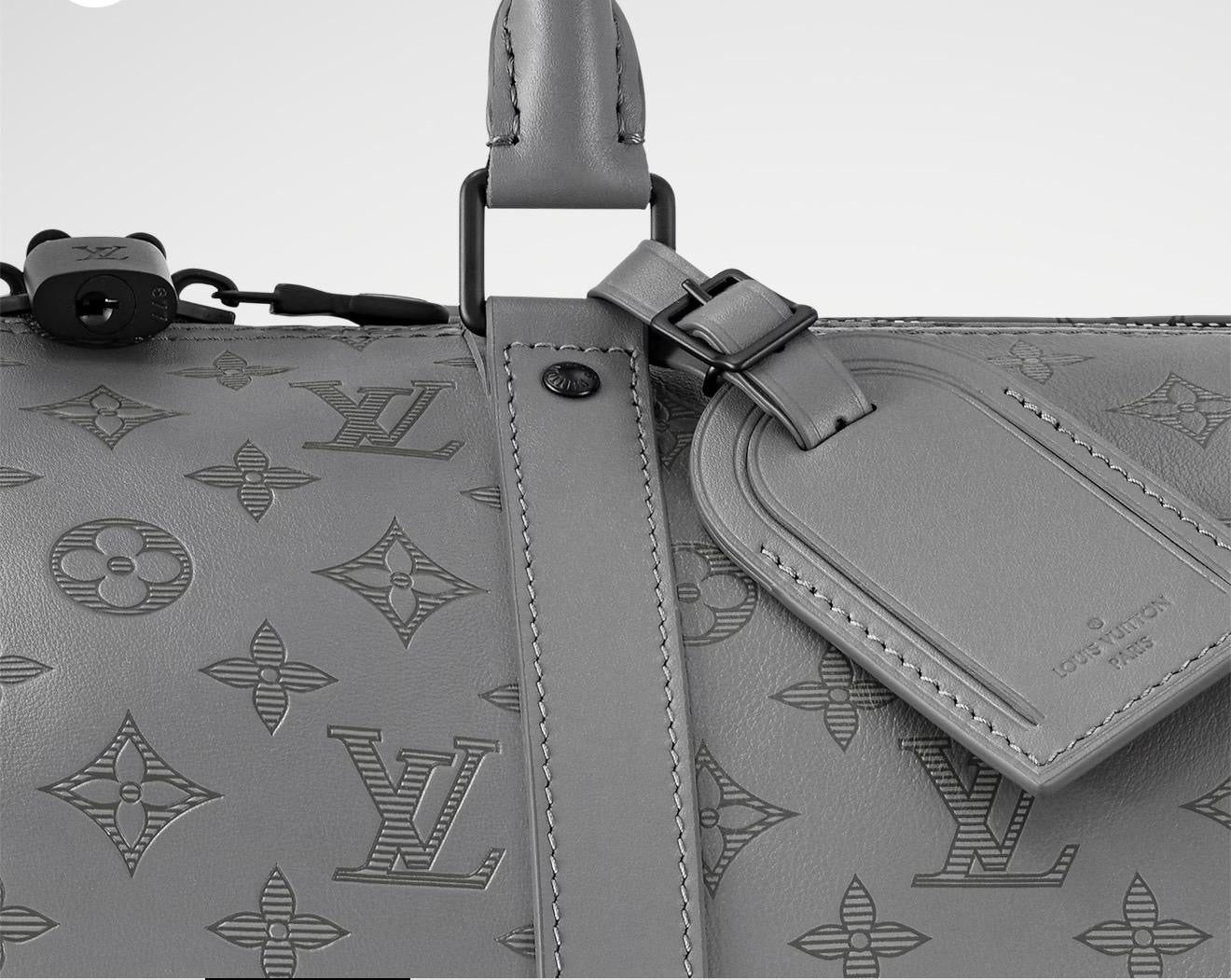 Louis Vuitton Keepall Bandoulière 50 Travel Bag – Grey
