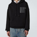 Loewe Anagram Patch Drawstring Hoodie – Black
