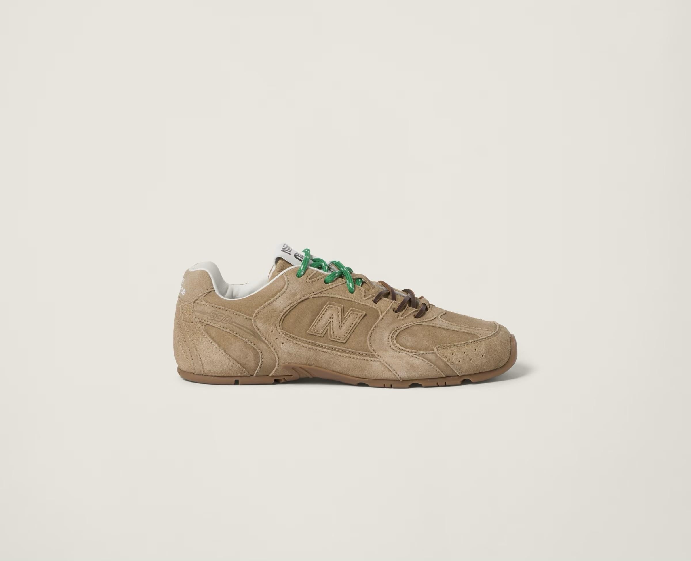 Miu Miu Women’s New Balance x Miu Miu 530 SL Suede Sneakers – Brown