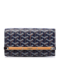 Goyard
Blue Chevron Print Coated Canvas Mini Monte Carlo Wristlet Clutch Bag