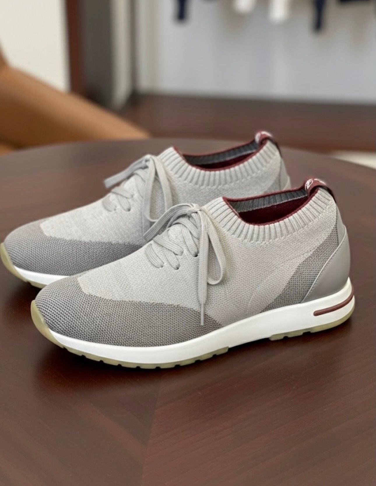 Loro Piana Men’s 360 LP Flexy Walk Sneakers –  L.Grey
