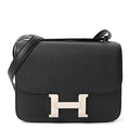 Hermes Black Epsom Leather Constance 24 with Palladium Hardware