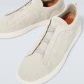 Zegna Men’s Triple Stitch Sneakers – Beige