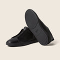 Zegna Men’s Triple Stitch Sneakers – Black